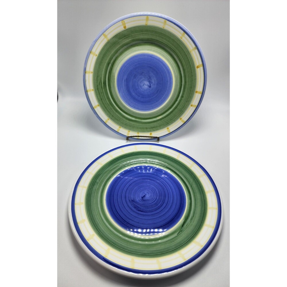 Williams Sonoma Marisol Hand Painted Dessert/Salad/Smal Plate (Set of 2) READ!!!
